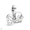 Pandora Macskák és szívek charm - 799546C01