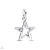 Pandora Me Szikrázó csillag függő charm - 793032C01