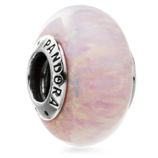 Pandora Moments 791691C03 Opálfényű rózsaszín charm (Ag 925/1000, 2,12 g) medál