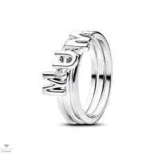 Pandora MUM betűs, szétválasztható gyűrű 52-es méret - 194458C01-52 gyűrű