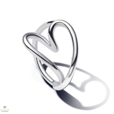 Pandora organikus formájú szív gyűrű 52-es méret - 193288C00-52 gyűrű