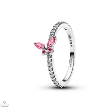 Pandora Rózsaszín Pillangó gyűrű 56-os méret - 194269C02-56 gyűrű