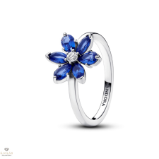 Pandora szikrázó herbárium gyűrű kék kristállyal 50-es méret - 193000C01-50 gyűrű