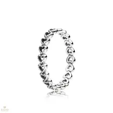 Pandora szívek gyűrű 50-es méret - 190980-50 gyűrű