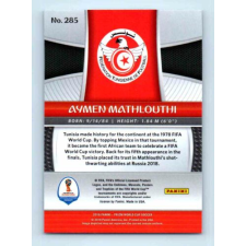 Panini 2017-18 Panini Prizm World Cup Soccer Base #285 Aymen Mathlouthi gyűjthető kártya