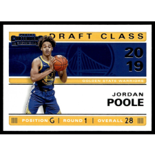 Panini 2019-20 Panini Contenders 2019 Draft Class #26 Jordan Poole gyűjthető kártya