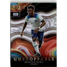 Panini 2022 Select FIFA Unstoppable #22 Bukayo Saka gyűjthető kártya