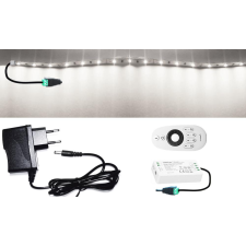 Pannon Led 10m hosszú 30Wattos, RF 4 zónás FUT007 távirányítós, vezérlős, adapteres hidegfehér LED szalag (600db L2835 SMD LED) világítás