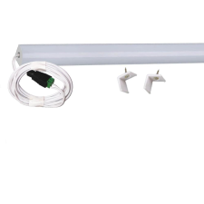 Pannon Led 200cm-es 24 Wattos, 12 Voltos hidegfehér LED szalag, opál, alumínium negyed íves sarok profilban, tápegység nélkül, 2 méteres vezetékkel (120db 2835 SMD LED) világítás