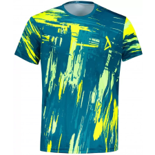 Pánské funkční triko premium ALTISPORT VOJ/ALM010TR01 PETROLEJOVÁ/ŽLUTÁ méret: 4XL férfi póló