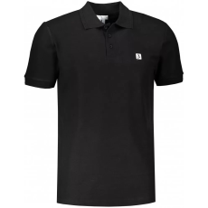  Pánské triko s límečkem ALTISPORT CARRYOVER ALM065203 ČERNOBÍLÁ méret: XL