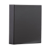 PANTA PLAST Gyűrűs könyv, panorámás, 4 gyűrű, 80 mm, A4, PVC, PANTA PLAST, fekete