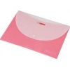 PANTA PLAST Irattartó tasak, A4, PP, patentos, két zsebes, 160 mikron, PANTA PLAST, pasztell rózsaszín