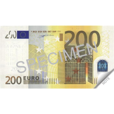 PANTA PLAST Jegyzettömb, 70 lap, 114x61,5 mm, PANTA PLAST "200 Euro" jegyzettömb