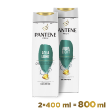 Pantene Pro-V Sampon 2in1 Aqua Light 2x400 ml sampon