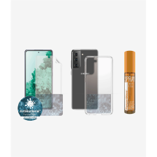 PanzerGlass Anti-Bacterial 360⁰ Protection Samsung Galaxy S21 Védőtok + Higiéniai csomag - Átlátszó (B7259) tok és táska