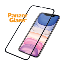 PanzerGlass ™ Apple iPhone XR / 11 Tokbarát Edzett üveg kijelzővédő, fekete kerettel (2665) mobiltelefon kellék