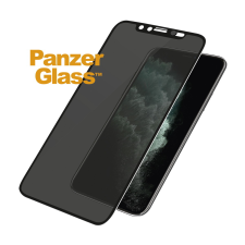 PanzerGlass ™ Apple iPhone Xs Max / 11 Pro Max Tokbarát Edzett üveg kijelzővédő, kamera borítóval, betekintésgátló szűrővel, fekete kerettel mobiltelefon kellék