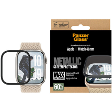 PanzerGlass Apple Watch 11/10 46 mm s kovovým rámečkem okosóra kellék
