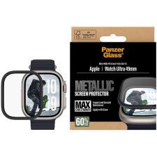 PanzerGlass Apple Watch Ultra üvegfólia + fém keret okosóra kellék