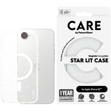PanzerGlass CARE Apple iPhone 16e MagSafe Star Lit csillogó/fehér tok tok és táska
