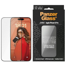 PanzerGlass Ceramic Protection edzett üveg iPhone 15 Pro mobiltelefon kellék