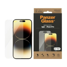 PanzerGlass Classic Fit Antibacterial edzett üveg iPhone 14 Pro mobiltelefon kellék