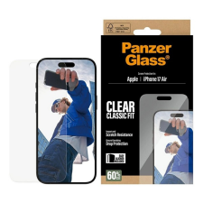 PanzerGlass CLASSIC FIT EASYALIGNER képernyővédő üveg (oleofób réteg + segédkeret) ÁTLÁTSZÓ Apple iPhone Air mobiltelefon kellék