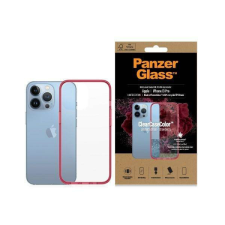 PanzerGlass ClearCase iPhone 13 Pro 6,1" antibakteriális ütésálló piros tok tok és táska