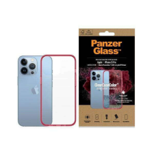 PanzerGlass ClearCase iPhone 13 Pro 6,1&quot; antibakteriális ütésálló piros tok mobiltelefon kellék