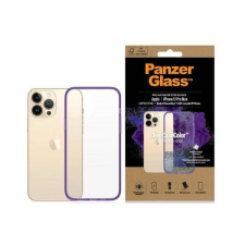 PanzerGlass ClearCase iPhone 13 Pro Max 6.7&quot; antibakteriális ütésálló lila tok tok és táska