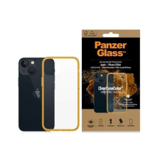 PanzerGlass ClearCase Military Grade Antibacterial tok iPhone 13 mini - átlátszó-sárga tok és táska