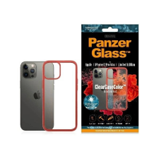 PanzerGlass ClearCase tok iPhone 12 Pro Max - átlátszó-piros tok és táska