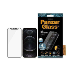 PanzerGlass E2E Anti-Glare iPhone 12/12 Pro tokbarát antibakteriális mikrofraktúrás fekete képern... mobiltelefon kellék