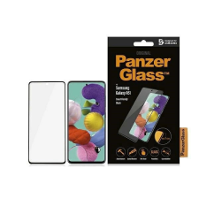 PanzerGlass E2E Regular edzett üveg fekete szegéllyel Samsung Galaxy A51 mobiltelefon kellék
