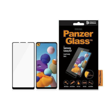 PanzerGlass E2E Regular Samsung A21 A215 tokbarát fekete képernyővédő fólia mobiltelefon kellék