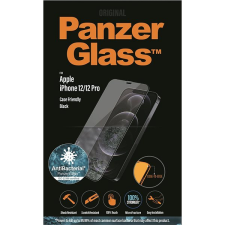PanzerGlass Edge-to-Edge Antibacterial Apple iPhone 12/ iPhone 12 Pro üvegfólia - fekete mobiltelefon kellék