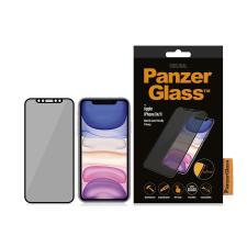 PanzerGlass ™ Edge to Edge CaseFriendly Apple iPhone Xr / 11 Edzett üveg kijelzővédő adatvédelemmel - Fekete (P2665) mobiltelefon kellék