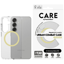 PanzerGlass Flagship Urban Combat Chardonnay QI MagSafe-kompatibilis tok Samsung Galaxy S25 - átlátszó tok és táska