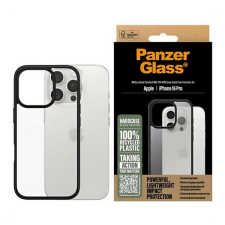 PanzerGlass HARDCASE szilikon telefonvédő (ütésállóság, kameravédő, antibakteriális) FEKETE Apple iPhone 16 Pro tok és táska