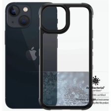 PanzerGlass SilverBullet Antibacterial hátlaptok iPhone 13 Pro átlátszó-fekete tok és táska