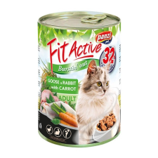 Panzi Állateledel konzerv PANZI FitActive felnőtt macskának liba- és nyúlhússal, répával 415 g macskaeledel