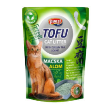 Panzi Tofu | Nyövényi alapú, zöld tea illatú macskaalom - 2,5 Kg macskaalom
