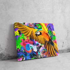  Papagáj Lendületben - Pop Art Vászonkép dekoráció