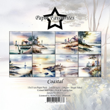 Paper Favourites Scrapbook papírkészlet 6&quot; (15 cm) - Coastal - Paper Pack (24 ív) decoupage papír