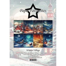 Paper Favourites Scrapbook papírkészlet A5 - Winter Village - Paper Pack (24 ív) decoupage papír