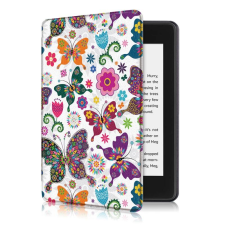  Paperwhite 5 mágneses Smart Védőtok Pillangó - virág mintával e-book tok