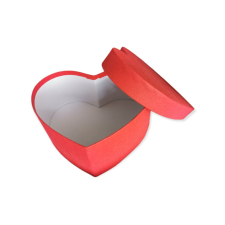  Papír ajándék doboz - szív alakú 11 cm dekorációs kellék