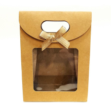  Papír tasak ablakos, tépőzárral záródik. Mérete: 12x16x6 cm dekorációs kellék