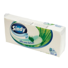 Papír zsebkendő, 3 rétegű, 100 db, "Sindy", aloe vera higiéniai papíráru